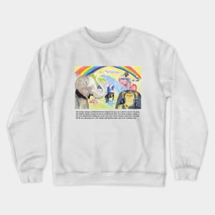 Chimp and Elephant Car Wash Crewneck Sweatshirt